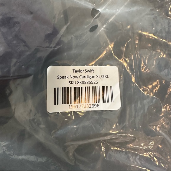 Official Taylor Swift Speak Now (Taylor’s Version) Cardigan in Size XL/XXL - Picture 3 of 9